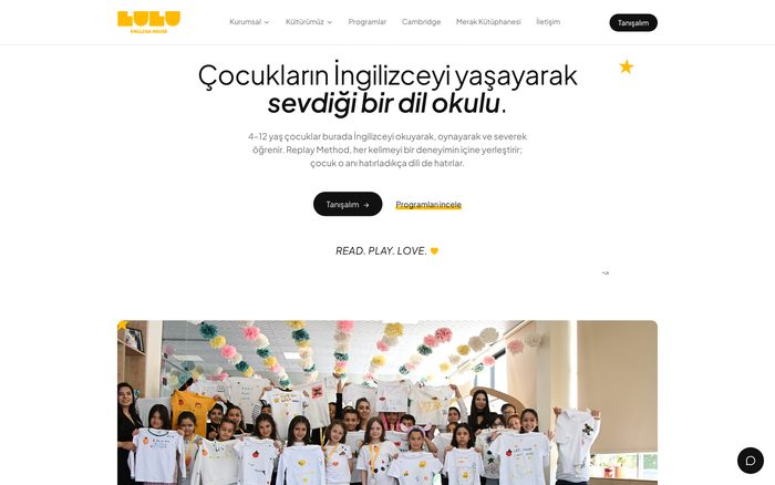 Lulu English House web sitesi